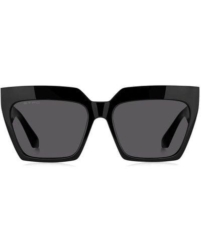Etro Tailoring Zonnebril Met Cat-eye Montuur - Zwart