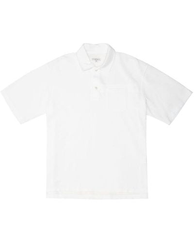 Engineered Garments ベロア ポロシャツ - ホワイト