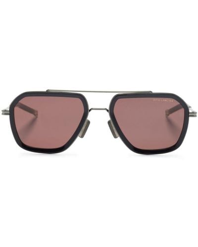 Dita Eyewear Navigator-frame Sunglasses - Gray