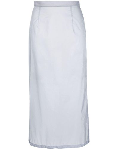 Maison Margiela Zip-up Midi Skirt - White
