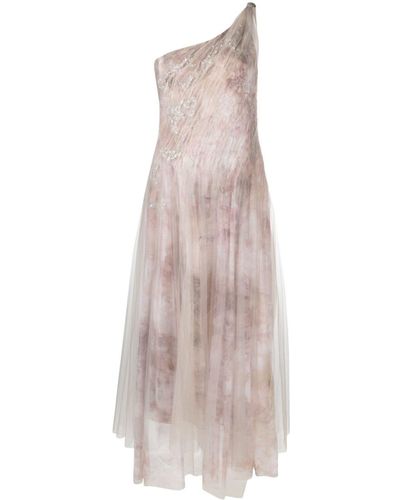 Ralph Lauren Collection Asymmetrisches Bristowe Kleid - Lila