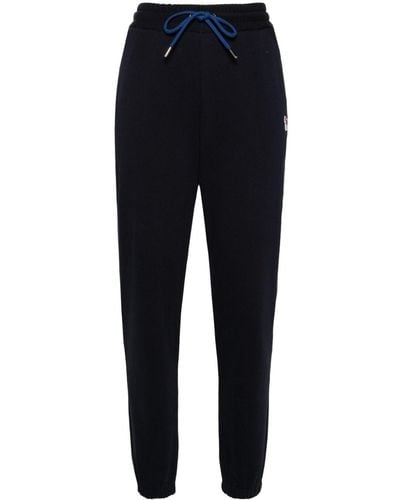 PS by Paul Smith Zebra-patch Cotton Track Trousers - Blue