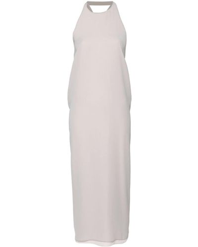 Blanca Vita Acmea Draped-detail Dress - White