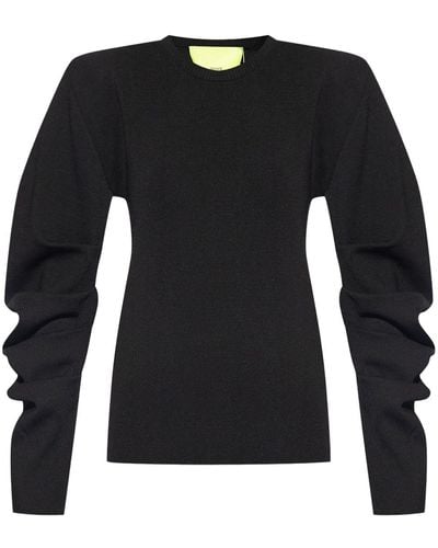 GAUGE81 Nova Gathered-detail Sweater - Black