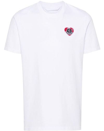 Moncler Camiseta con parche del logo - Blanco