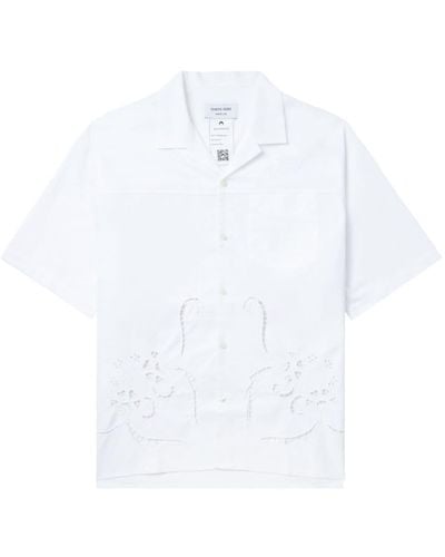 Marine Serre Regenerated Household Cotton Shirt - White