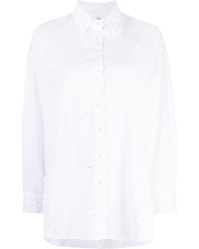 Joshua Sanders Embroidered Slogan-print Shirt - White