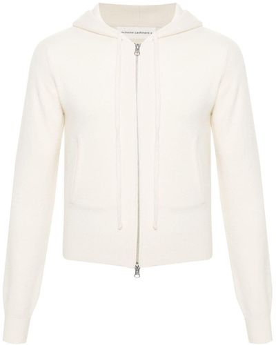 Extreme Cashmere No 318 Hooded Cardigan - White