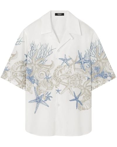 Versace Barocco Sea Cotton Shirt - White