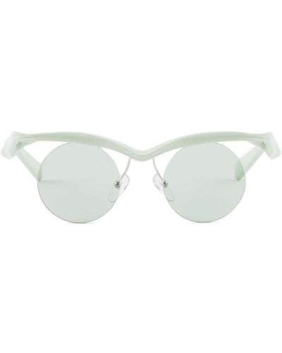 Prada Runway Geometric-frame Sunglasses - Green