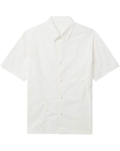 Post Archive Faction PAF Camisa con diseño en patchwork - Blanco