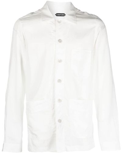 Tom Ford パッチポケット シャツ - ホワイト
