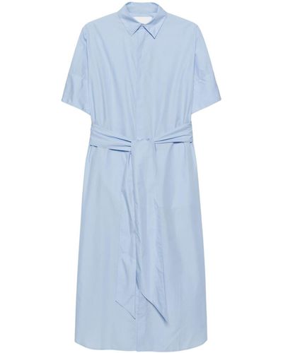Sa Su Phi Daria Poplin Shirt Dress - Blue