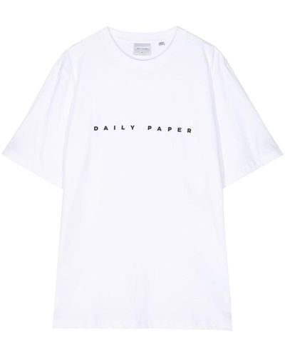 Daily Paper T-Shirt mit Logo-Print - Weiß