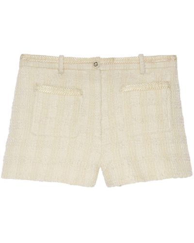 Gucci Klassische Tweed-Shorts - Natur