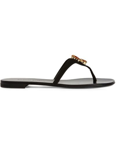 Giuseppe Zanotti Isla Flip-Flops - Schwarz