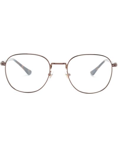 Persol PO1007V Brille mit rundem Gestell - Natur