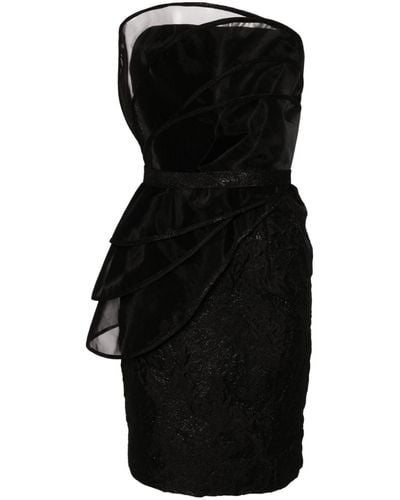 Saiid Kobeisy Brocade short dress - Negro
