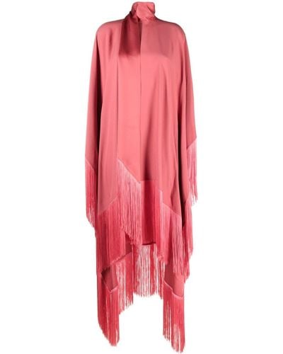 ‎Taller Marmo Fringed-trim Asymmetric Dress - Pink