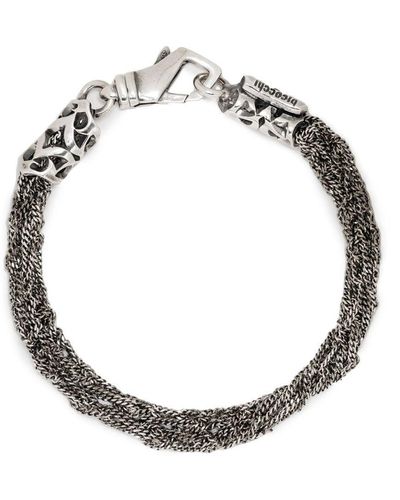 Emanuele Bicocchi Crocheted Chain Bracelet - Metallic