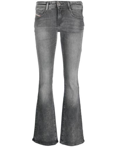 DIESEL Dark Grey Denim 1969 D-ebbey Flared Jeans