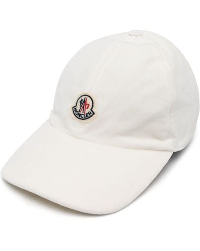 Moncler Logo-appliqué Cotton Baseball Cap - White