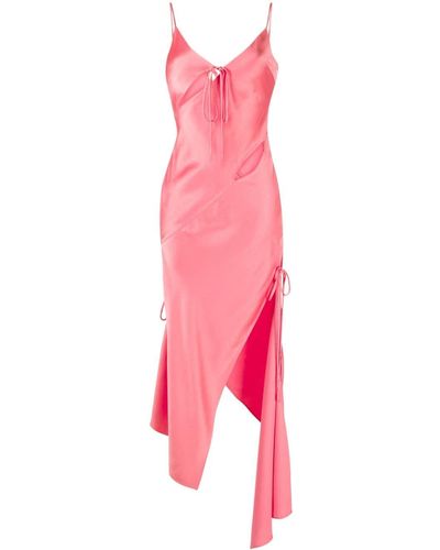 Monse Cut-out Detailing Maxi Slip Dress - Pink
