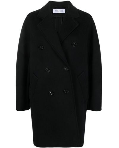 Max Mara Klassische Cabanjacke - Schwarz