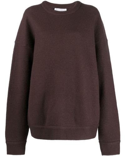 JW Anderson Fine-knit Wool Sweatshirt - Brown