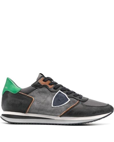 Gray Philippe Model Paris Sneakers For Men 