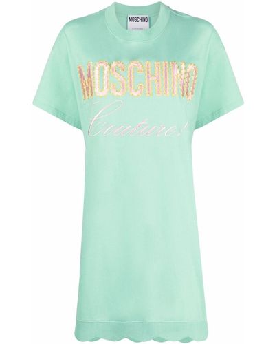 Moschino Couture ロゴ Tシャツワンピース - グリーン