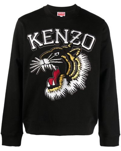 KENZO Sudadera Varsity Tiger - Negro