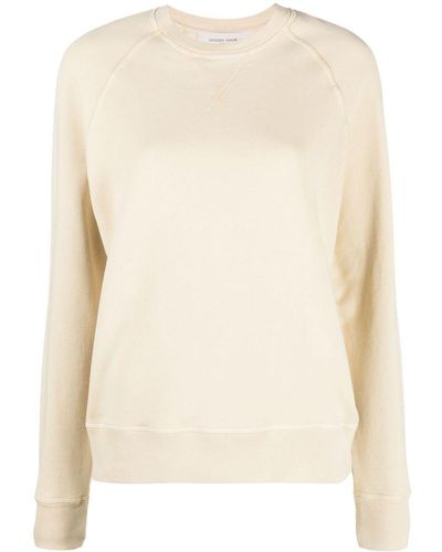 Golden Goose Graphic-print Cotton Sweatshirt - Natural