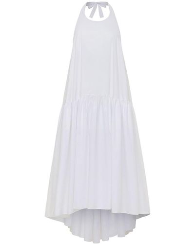 Azeeza Winston Poplin Midi Dress - White