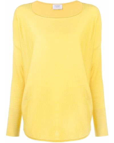 Wild Cashmere Long-sleeved Knitted Top - Yellow