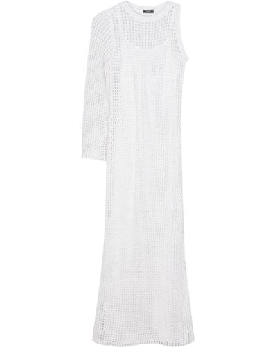 Peserico Open-knit Maxi Dress - White