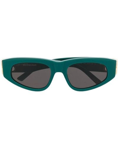 Balenciaga Cat-Eye-Sonnenbrille mit Logo - Grün