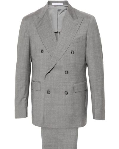 Tagliatore Double-breasted Wool Suit - Grey