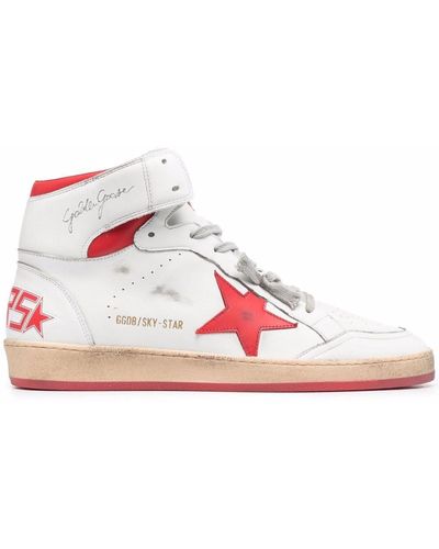 Golden Goose Sky-star High-top Lace-up Sneakers - Multicolor