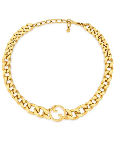 Gucci Blondie Curb-chain Necklace - Metallic