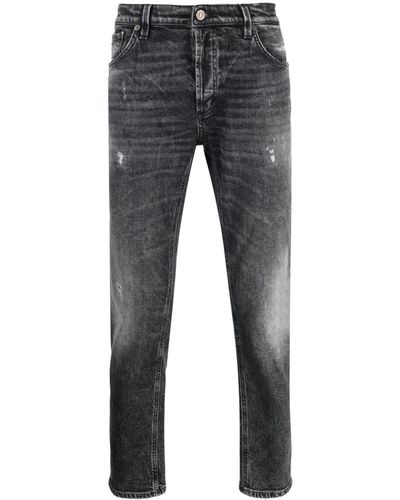 Dondup Jeans mit Tragefalten - Grau