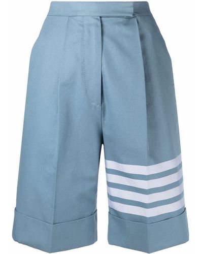 Thom Browne 4-bar Stripe Tailored Shorts - Blue