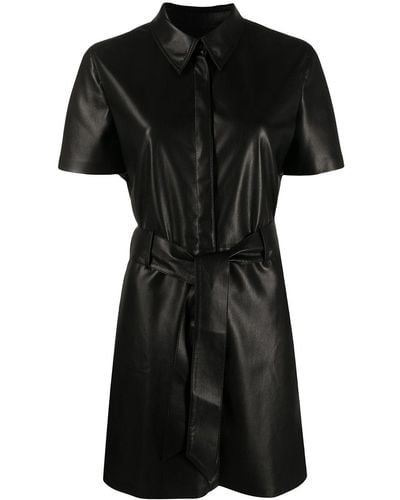 Nanushka Halli ベルテッド ドレス - ブラック