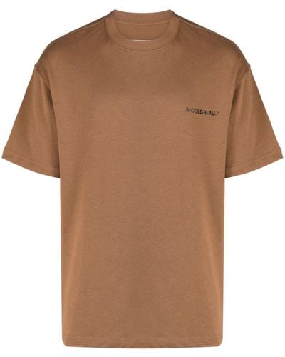A_COLD_WALL* T-shirt Essentials con stampa - Marrone