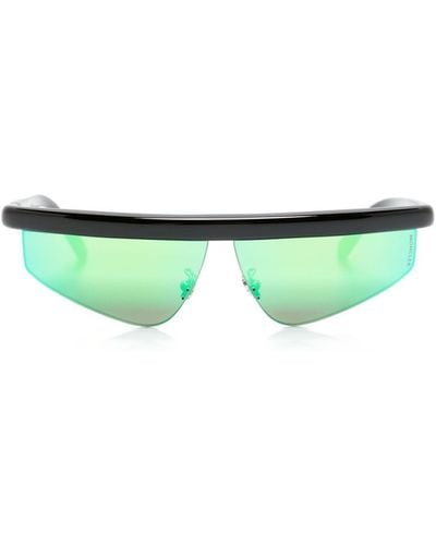 Moncler Orizion Geometric-frame Sunglasses - Green