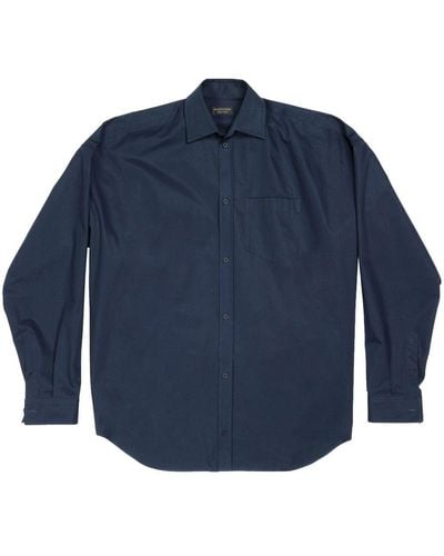 Balenciaga Camicia ampia - Blu