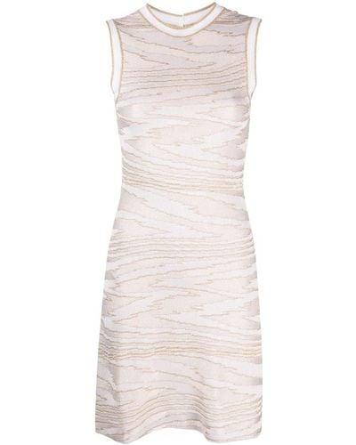 Missoni Sleeveless Zigzag-pattern Mini Dress - Natural