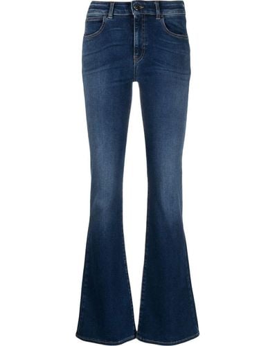 Emporio Armani Jeans a zampa in cotone - Blu