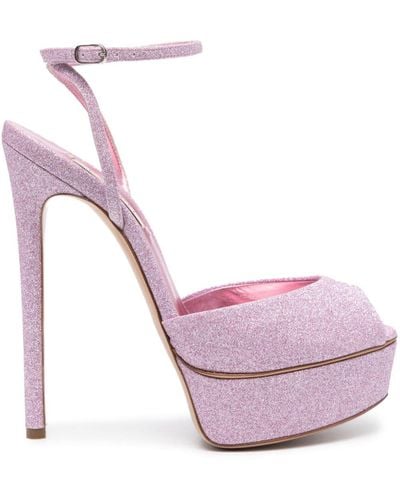 Casadei Flora Jolly 140mm Sandal - Pink