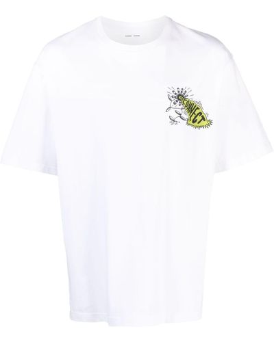Samsøe & Samsøe X Handsforfeet T-Shirt mit Print - Weiß